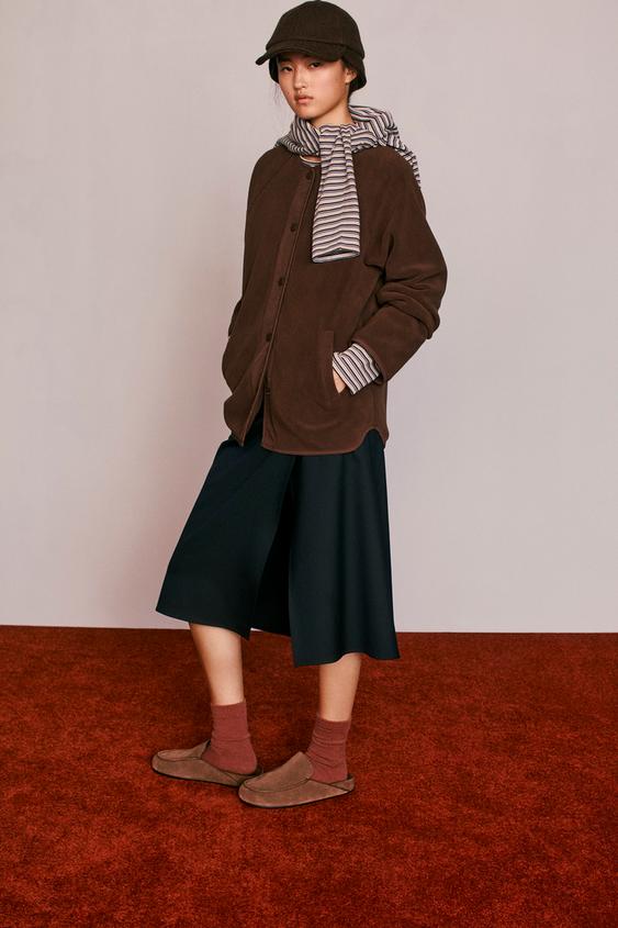 PLAIN REVERSIBLE COAT CREATED BY CARAMEL LONDON X ZARA - Brown by Zara - Image 0