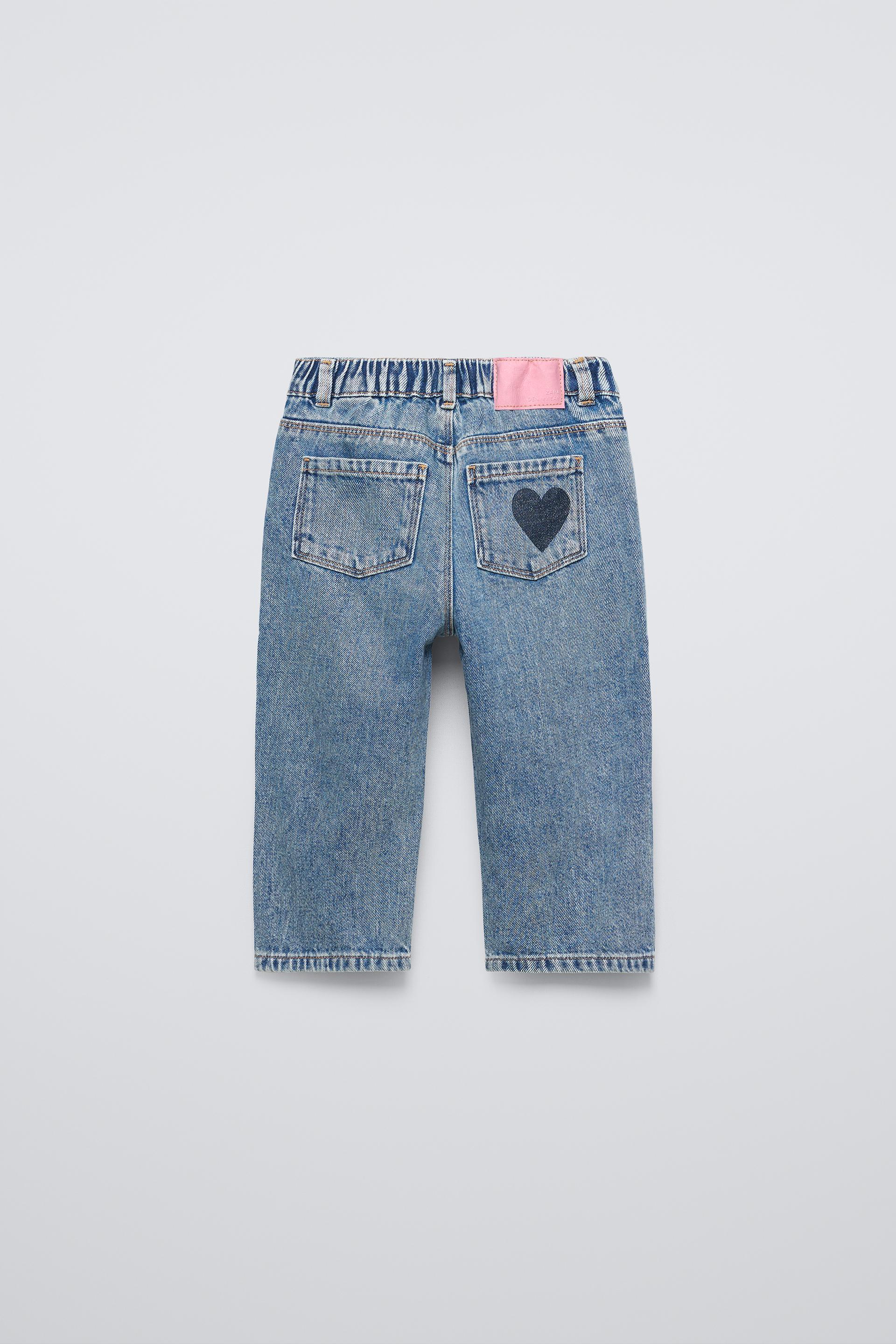 JEANS MET HARTJESPRINT Middenblauw ZARA Belgie Belgique