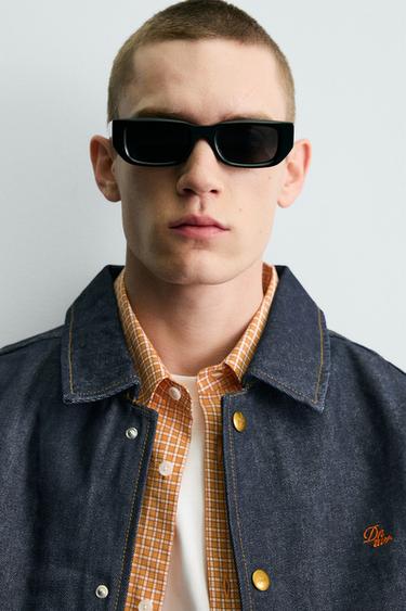 EMBROIDERED RELAXED FIT DENIM JACKET - Indigo by Zara - Image 4