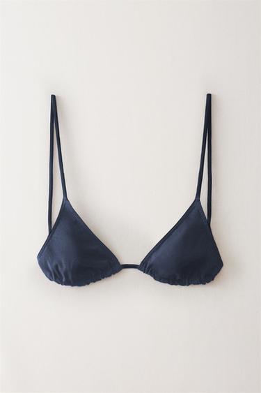 TRIANGELBIKINITOP - Middenblauw van Zara