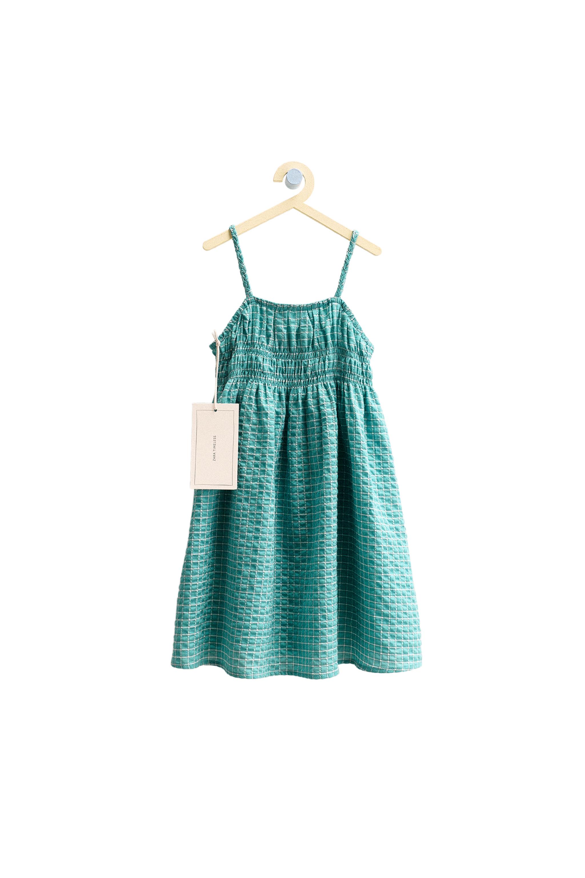 ZARA TIMELESS - PLAID DRESS - Blue / Green | ZARA United States