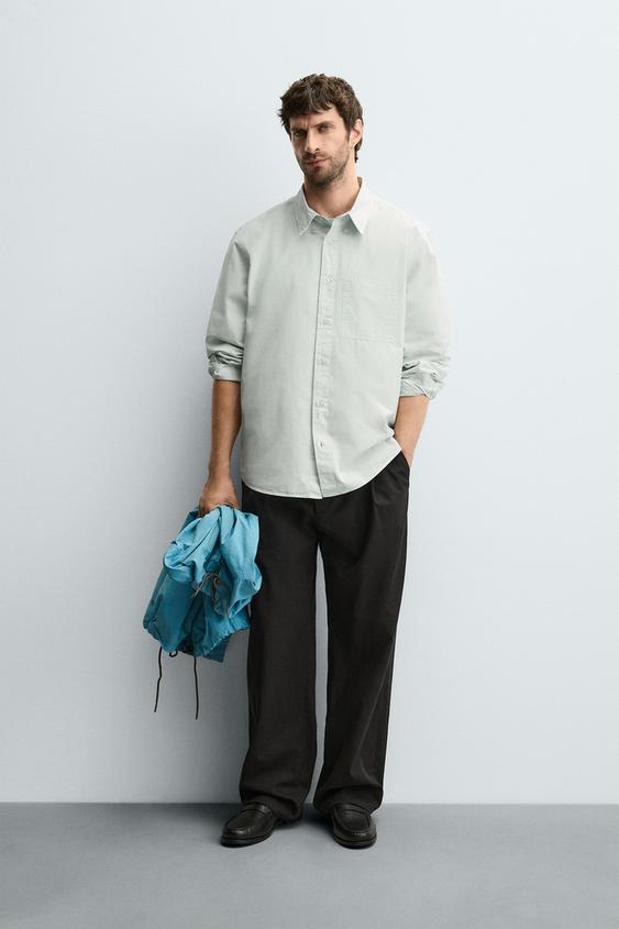 RELAXED FIT POPLIN SHIRT