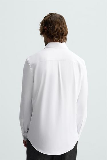 TEXTURED STRETCH SHIRT - White by Zara - Image 2