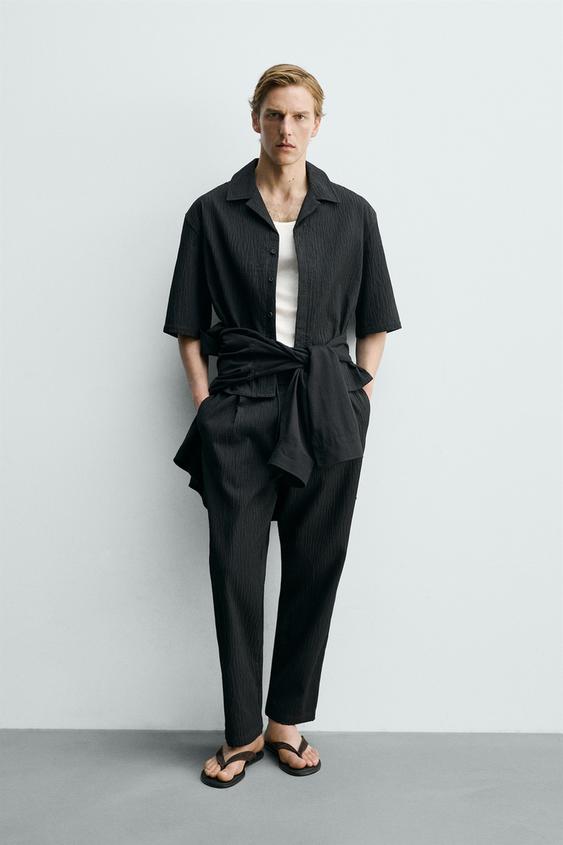 RELAXED FIT PLAID JACQUARD SHIRT from Zara - $69.90
