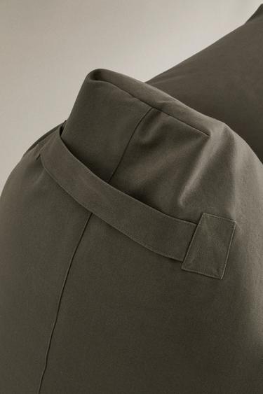 POUF EN COTON - Kaki de Zara - Image 3