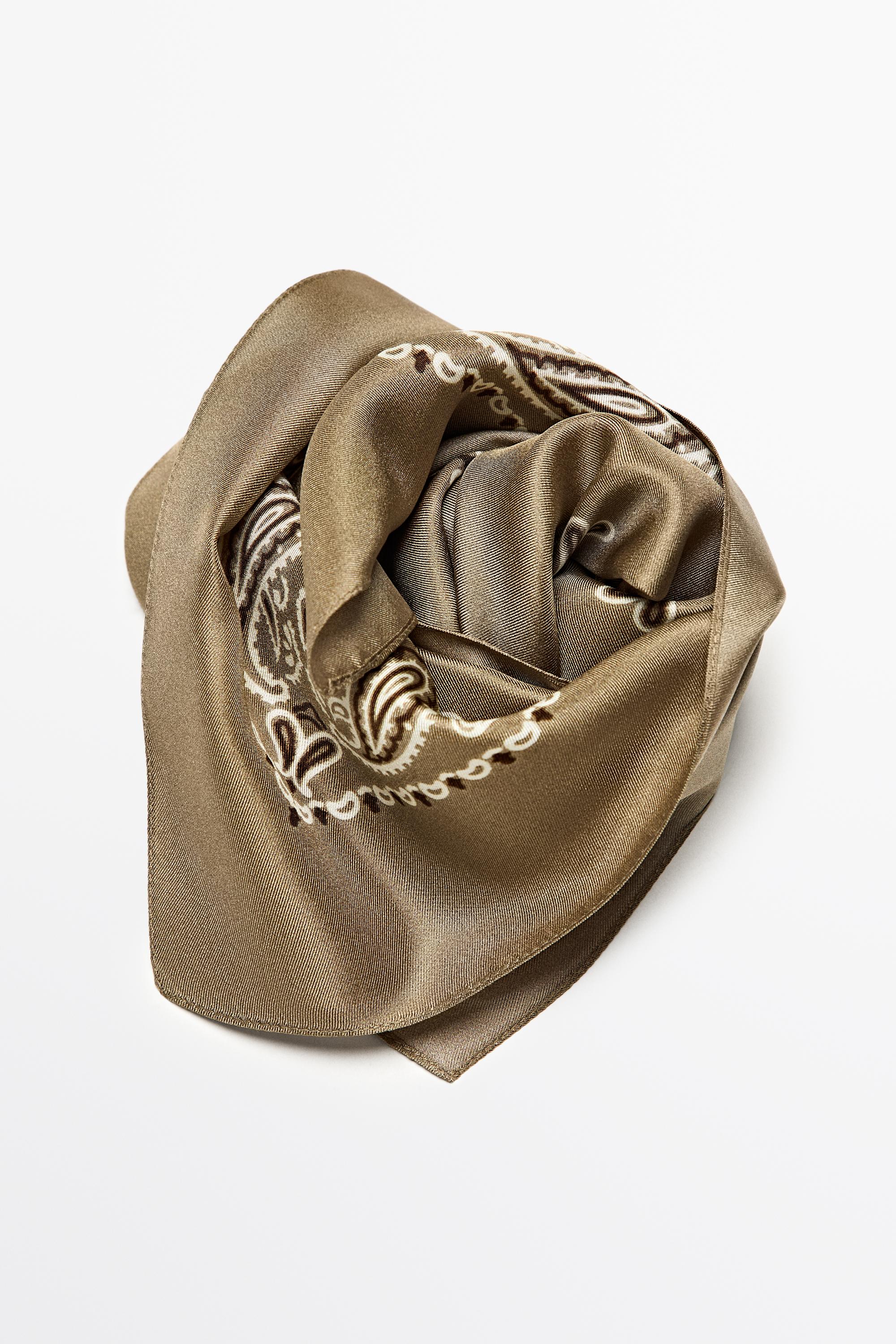 Paisley print scarf - Golden | ZARA United States