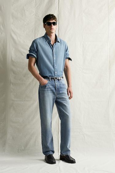 JEANS RELAXED ANKLE FIT - Azul medio de Zara - Imaxe 0