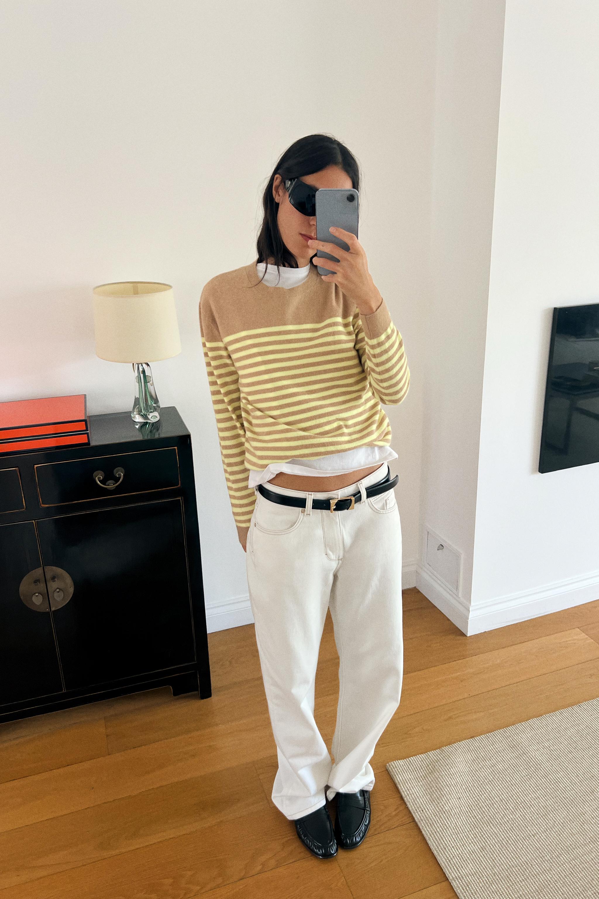 SOFT-TOUCH KNIT JUMPER — striped