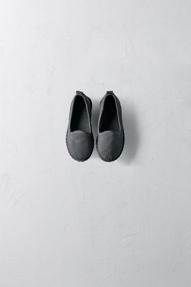 SLIPPER CANVAS LIMITED EDITION - Gris de Zara