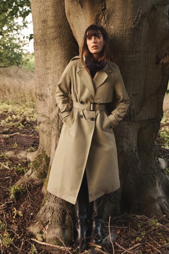 Camel Trench And Coat Manteau Zara Manteau Femme Zara Outerwear