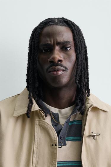 CROPPED FIT FIREMAN CLASP JACKET - Butter by Zara - Image 4