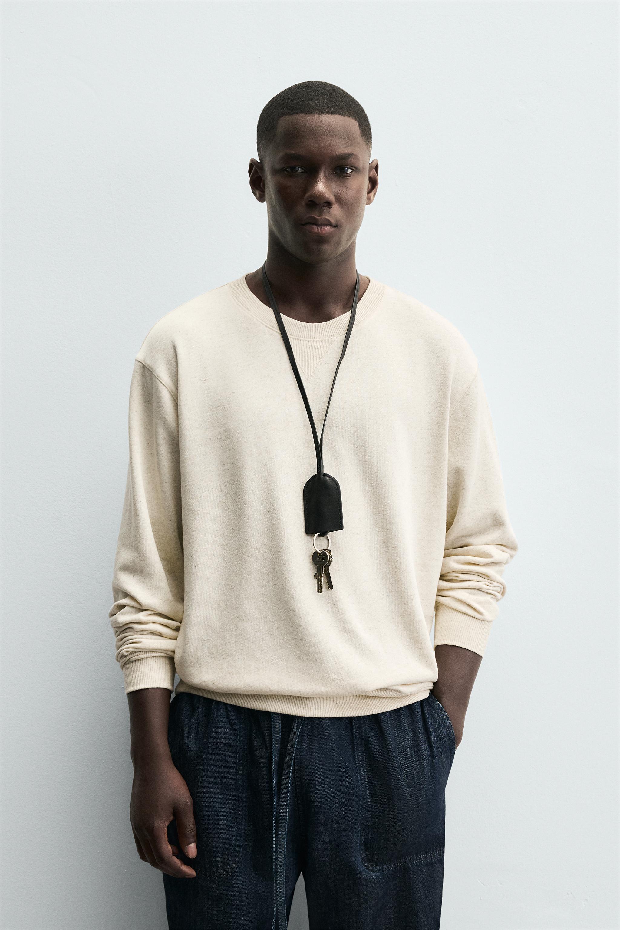 ☆新品未使用☆ZARA ソフトVネックスウェットシャツ ソフト Vネック スウェットシャツ - グレーマール | ZARA Japan