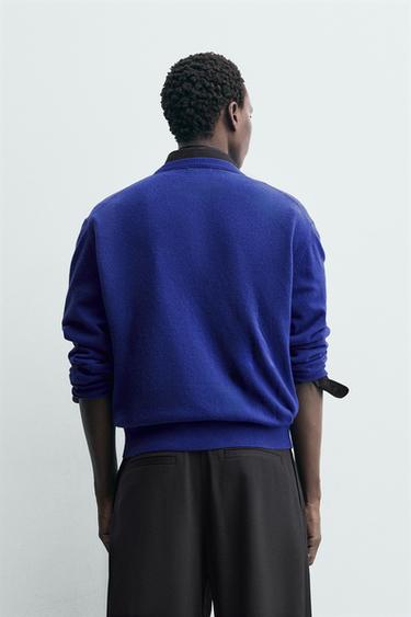 WOOL BLEND JUMPER - Blue by Zara - Image 2