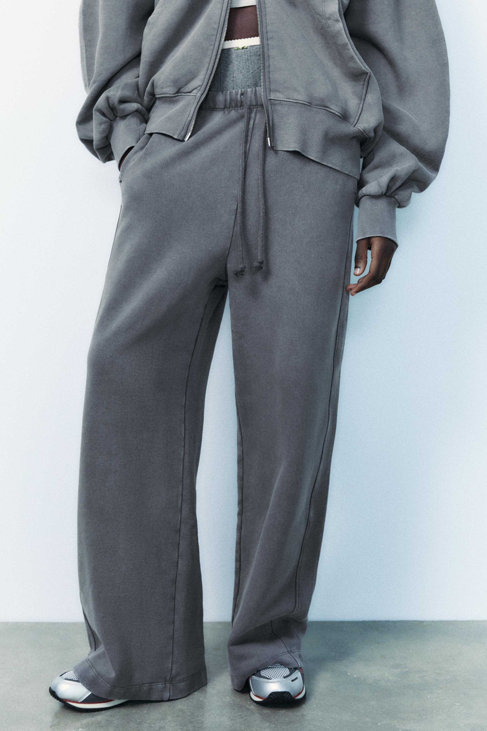 Tuta Sportiva Pantaloni Tuta Donna Zara PANTALONI DRITTI IN