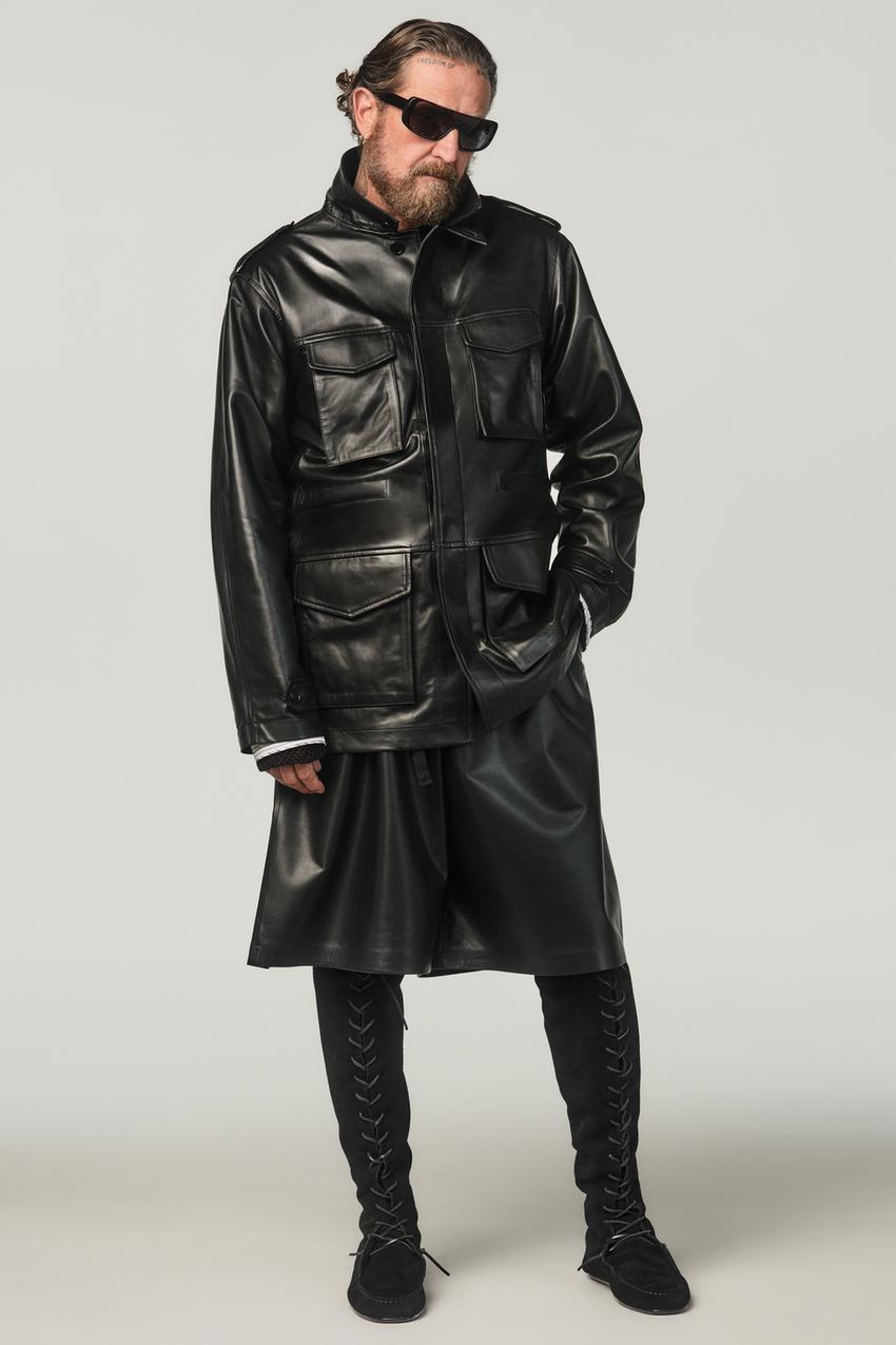 ZARA 白く ビブラム®レザーブーツX STUDIO NICHOLSON42