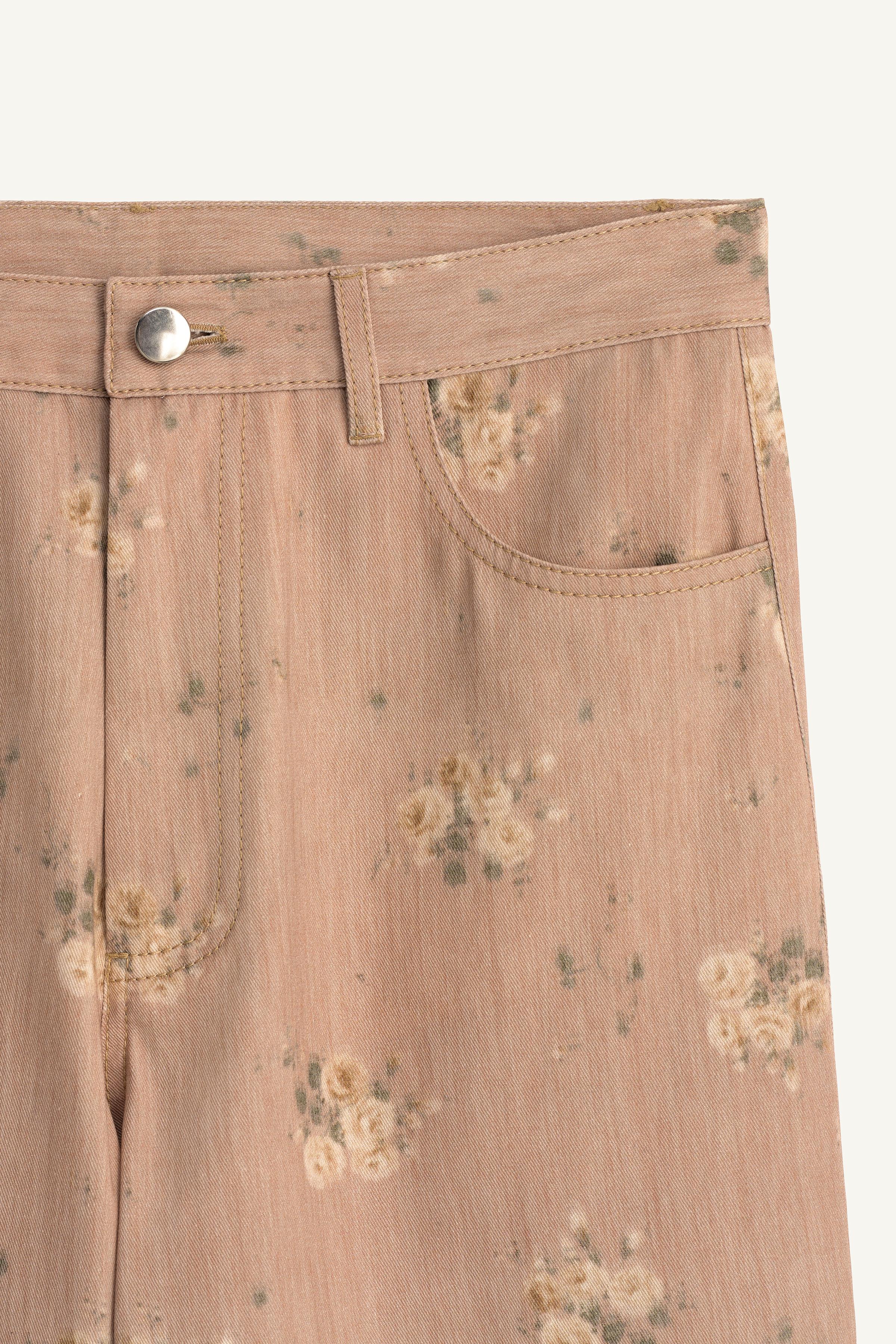 LIMITED EDITION ÇİÇEK DESENLİ PANTOLON - Görsel 9