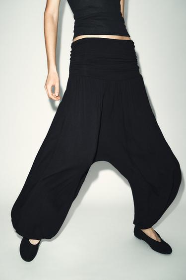 FLAT SUEDE BALLET FLATS - Black by Zara - Image 0