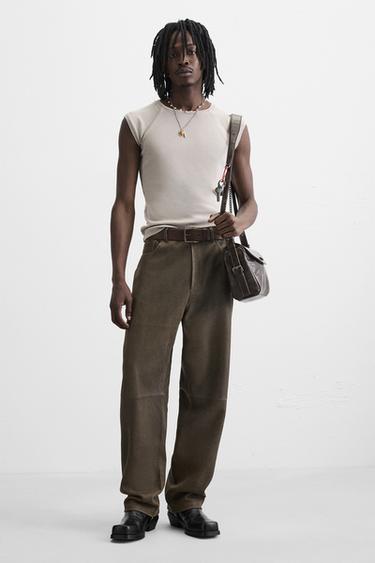 Zara CHAIN CROSSBODY BAG - Brown - Image 0