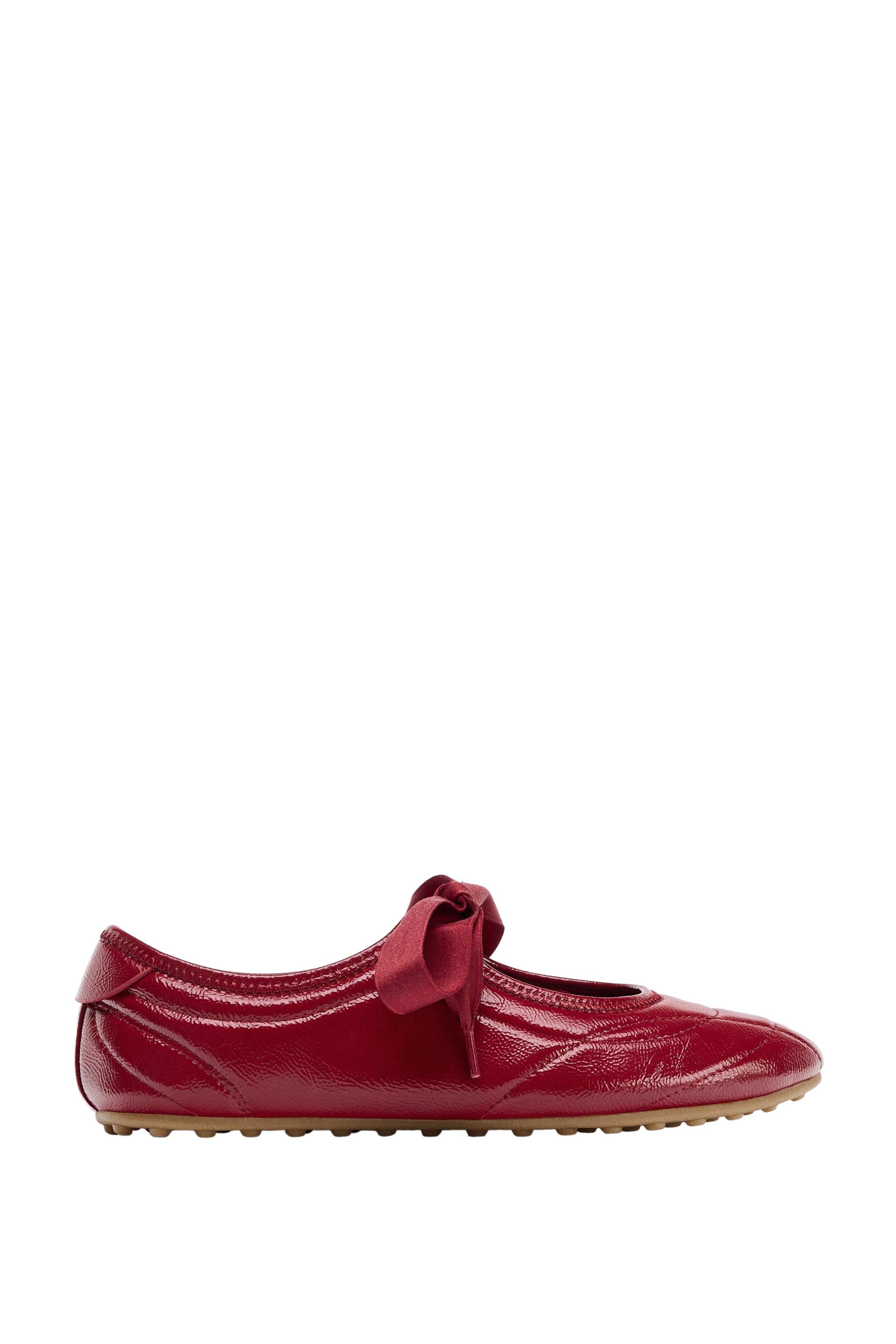 SPORTS BOW BALLET FLATS - Red | ZARA South Africa