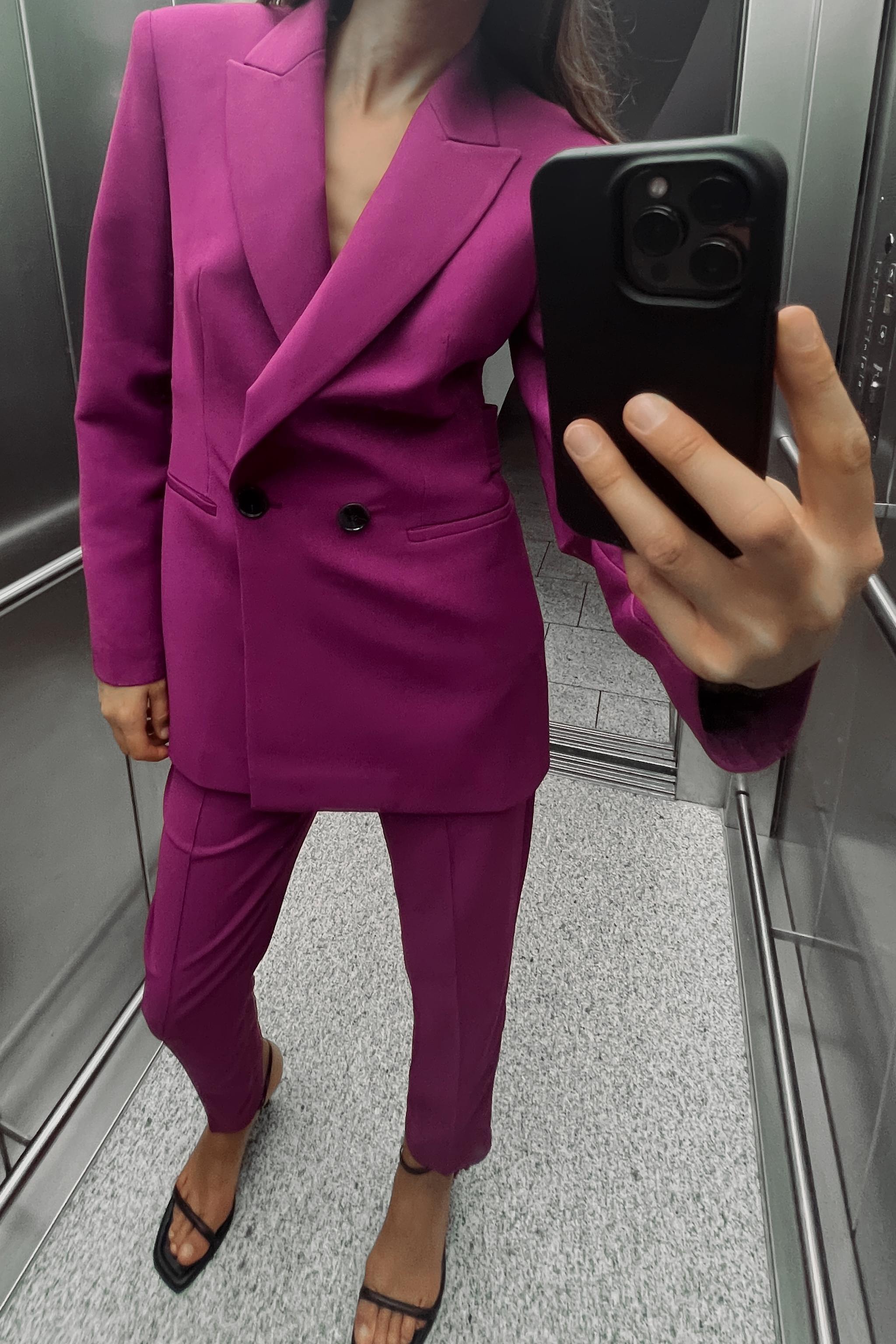 Purple blazer ladies hotsell