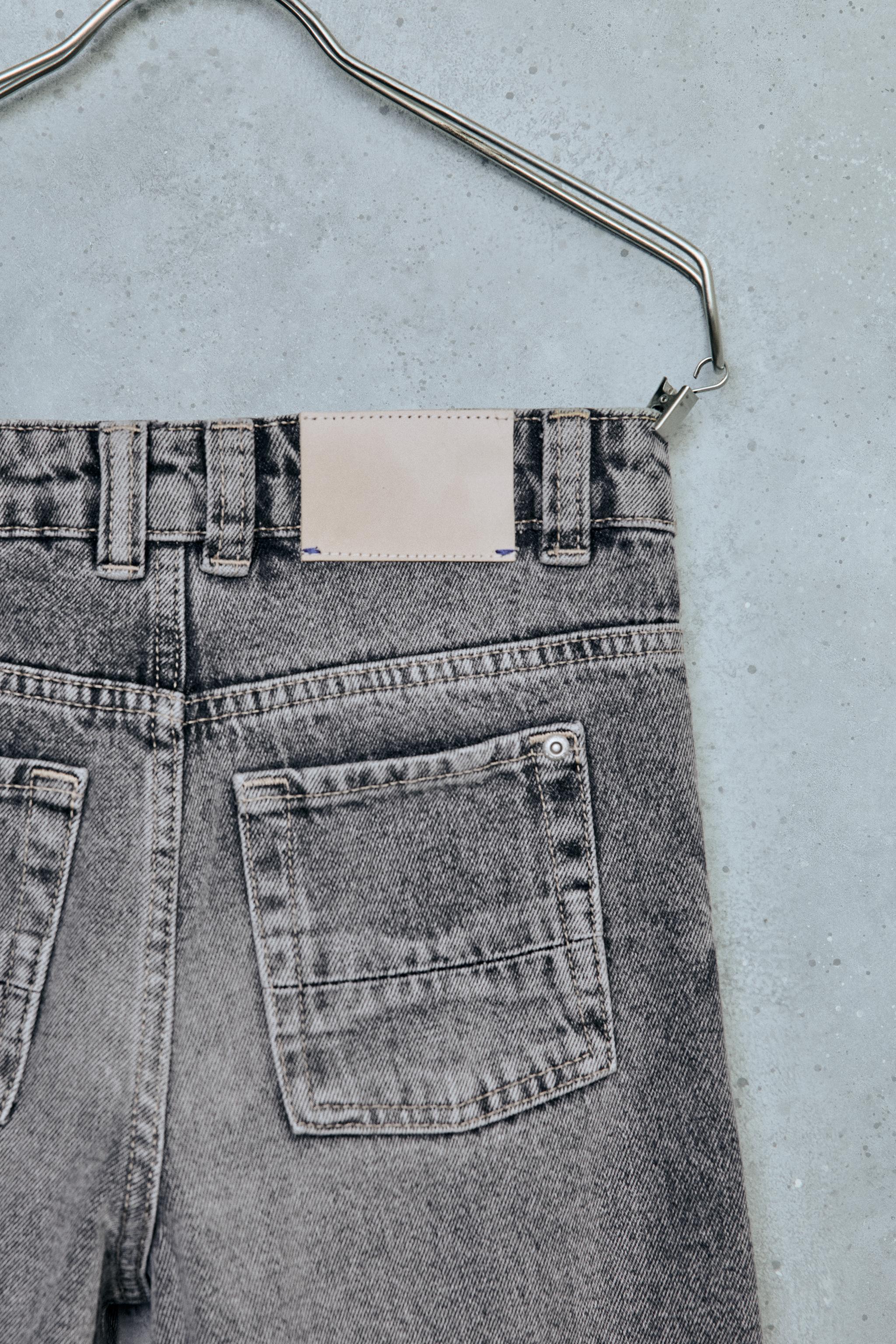 Детские джинсы Zara STORIESZ - LOOSE FIT CUFFED JEANS — фото 4