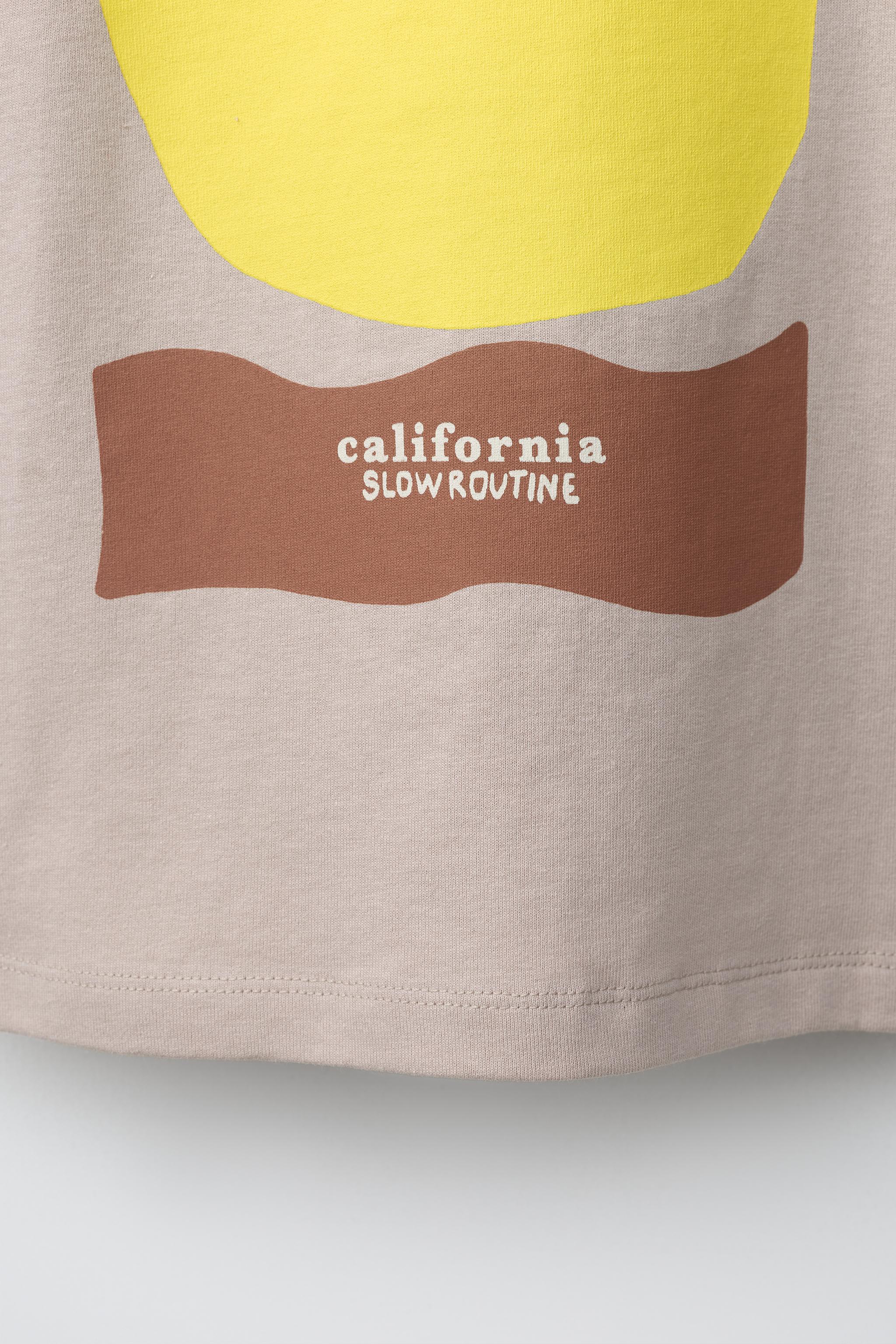 Детские футболки Zara SUN PRINTED T-SHIRT — фото 5
