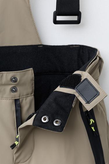 WATERPROOF AND WINDPROOF BRACE TROUSERS RECCO® SYSTEM SKI COLLECTION - Sand by Zara - Image 3