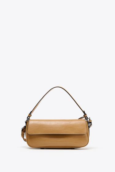 DOUBLE-HANDLE CROSSBODY BAG - Dark tan by Zara