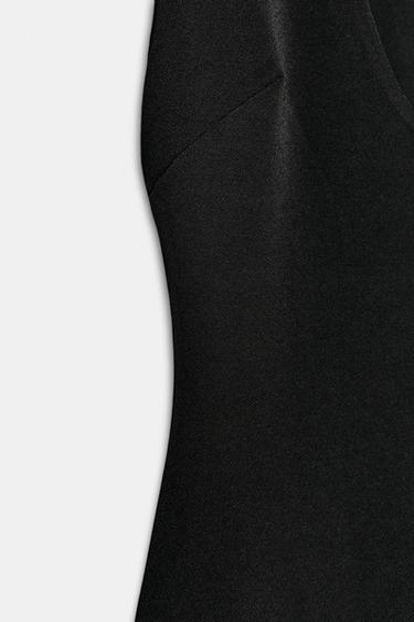 CREPE MIDI DRESS - Black by Zara - Image 8