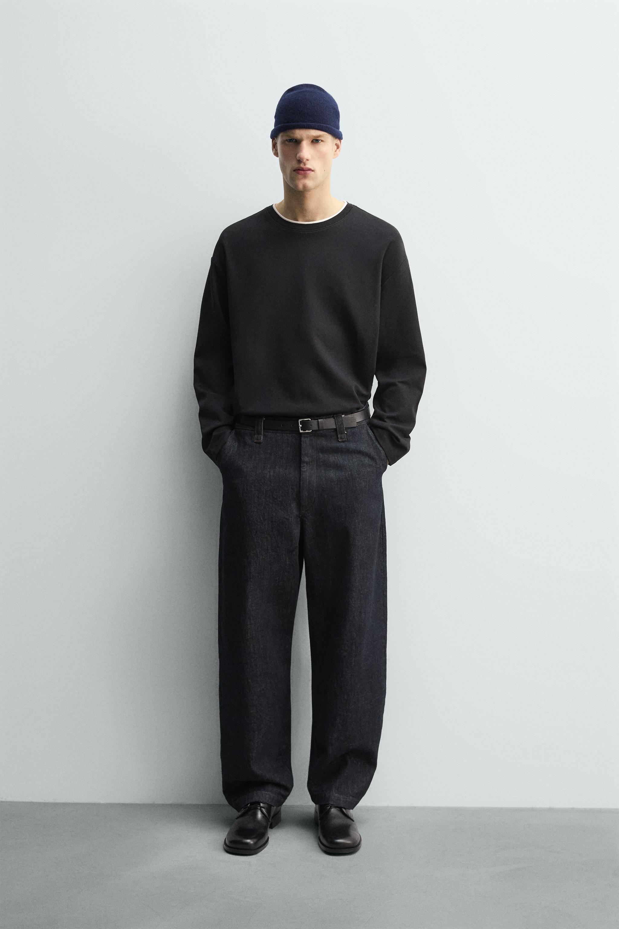 CONTRASTING DOUBLE TRIM T-SHIRT