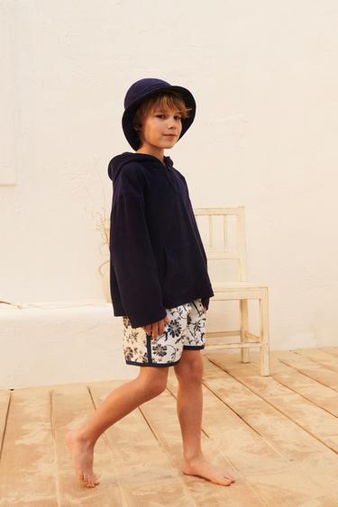 SHORT DE BAIN À FLEURS ÉDITION LIMITÉE - Imprimée de Zara - Image 1