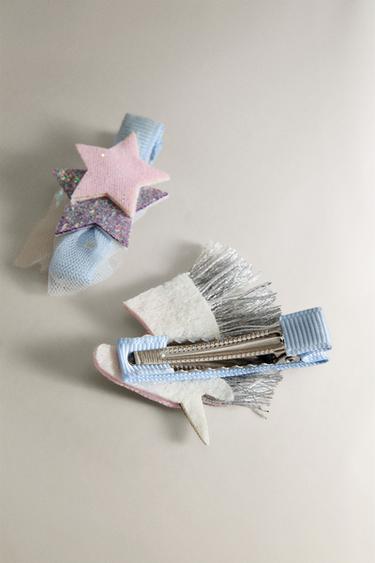 KIDS' PONY AND STARS CLIP (SET OF 2) - Multicoloured by Zara - Image 2