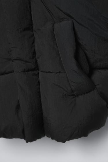 VESTE MATELASSÉE À CAPUCHE - Noir de Zara - Image 3