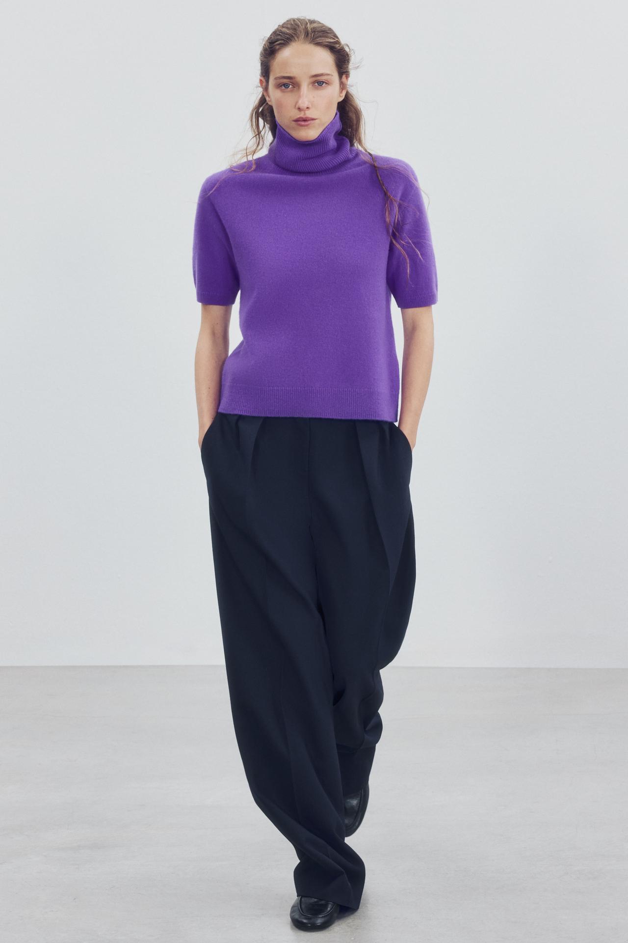 100% WOOL SHORT SLEEVE JUMPER
