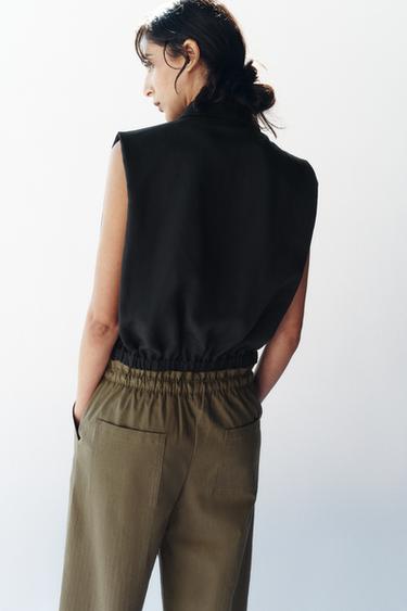 GILET BALLON - Noir de Zara - Image 4