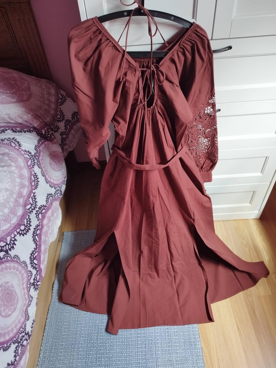 LIMITED EDITION EMBROIDERED POPLIN DRESS - Image 4