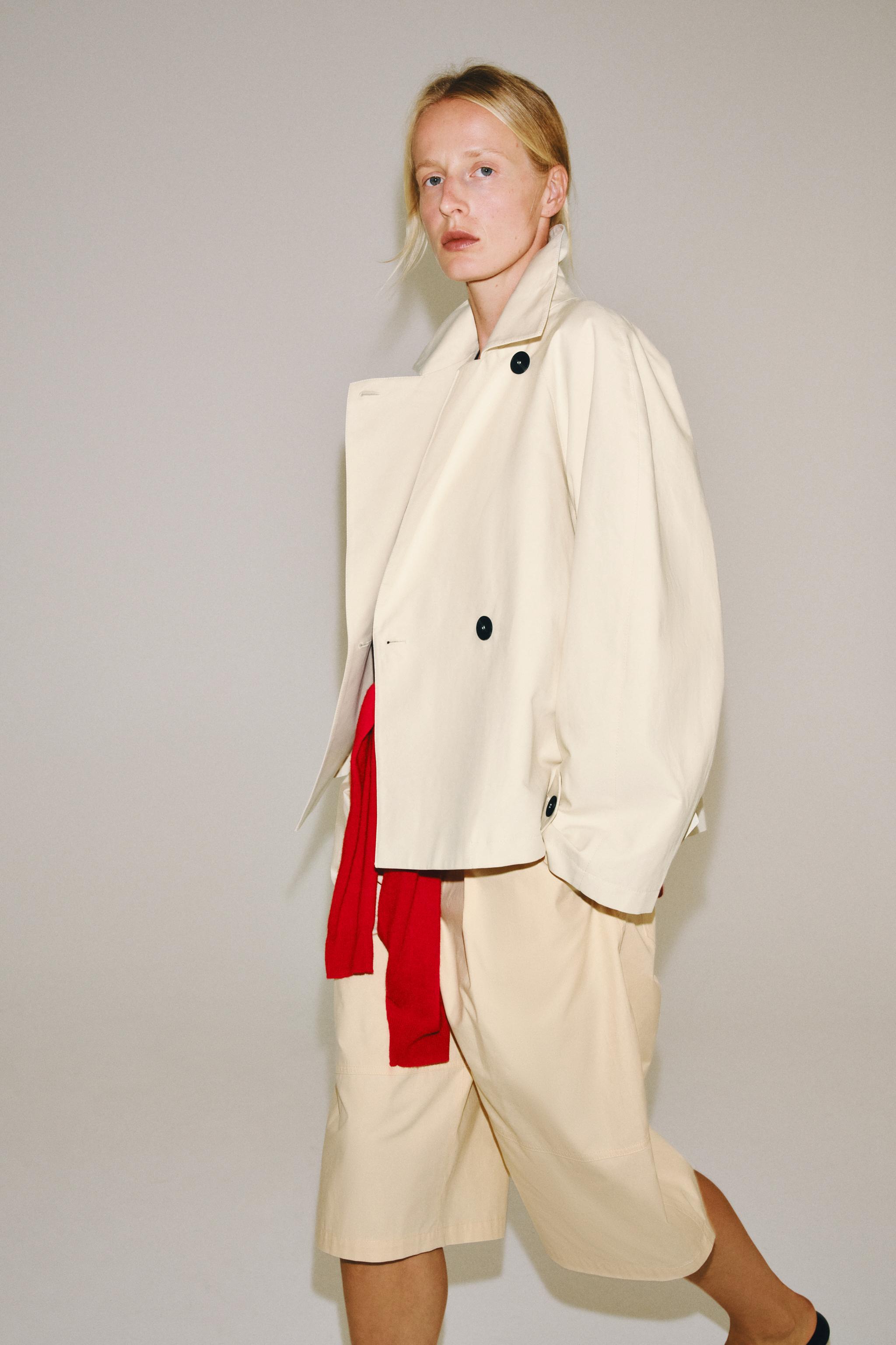 ZW COLLECTION SHORT TRENCH COAT