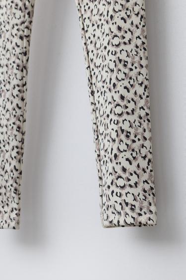 SPORTY ANIMAL PRINT LEGGINGS - Brown by Zara - Image 3