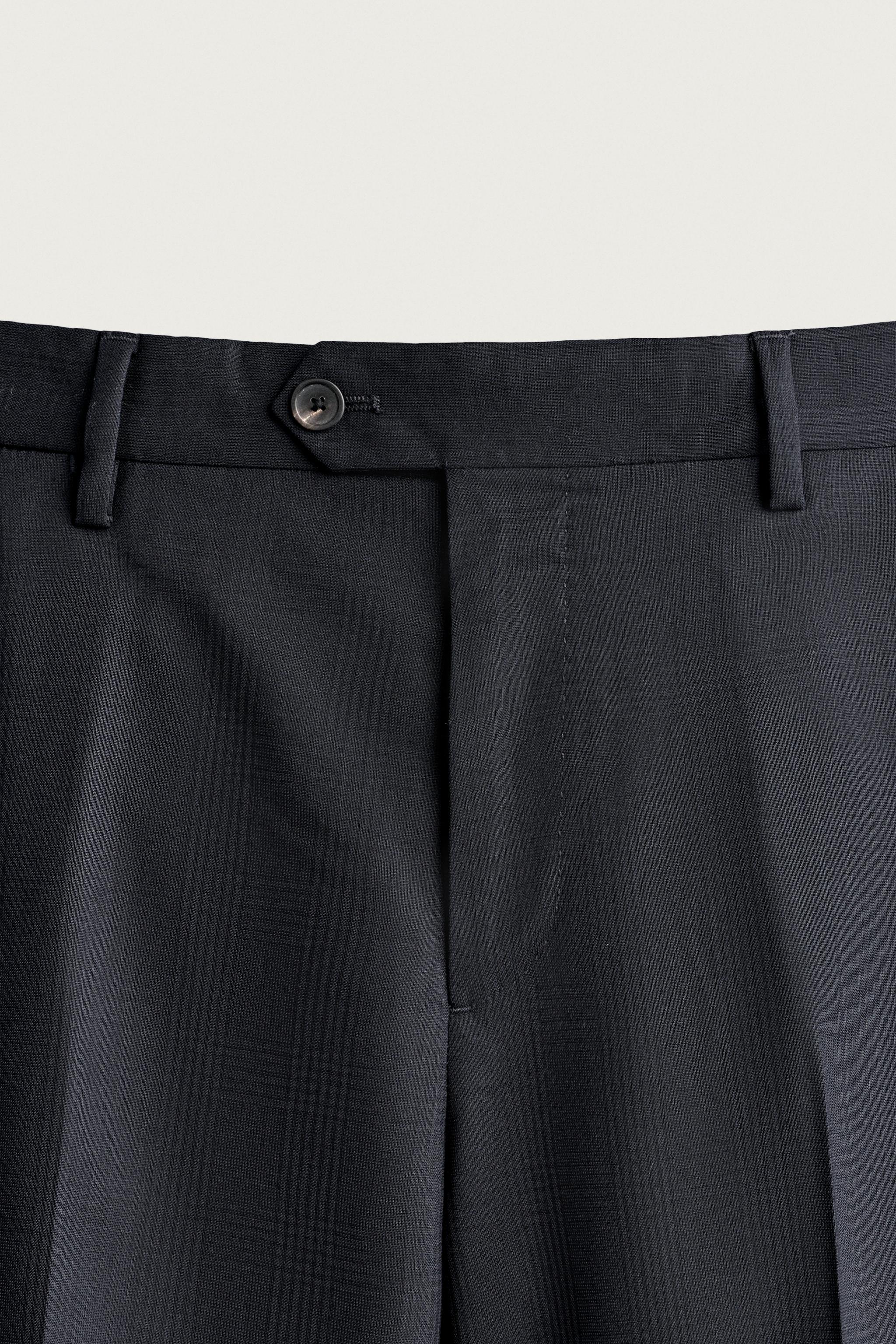 PANTALON COSTUME CARREAUX 100% LAINE
