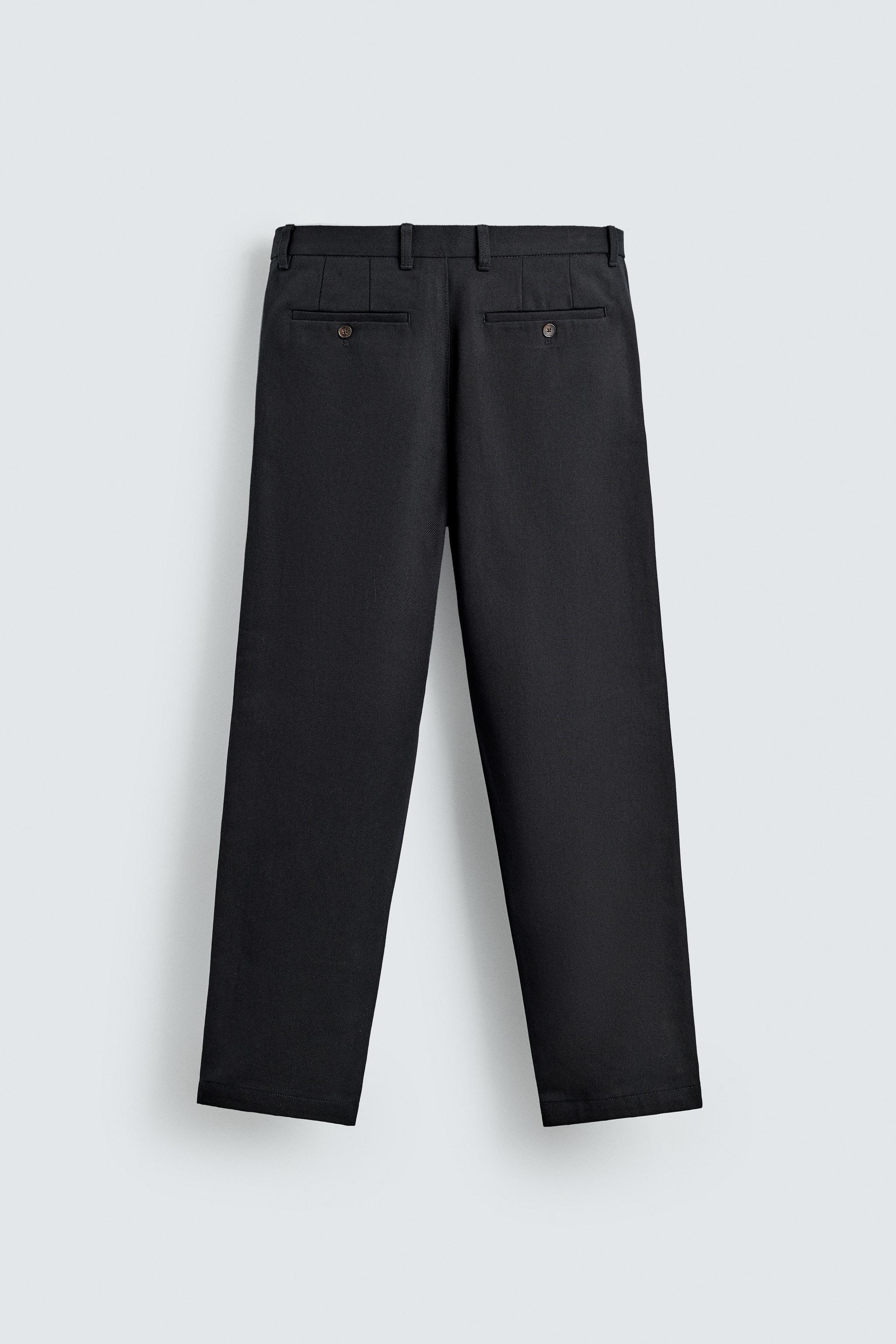 PANTALON STRAIGHT FIT STRUCTURÉ