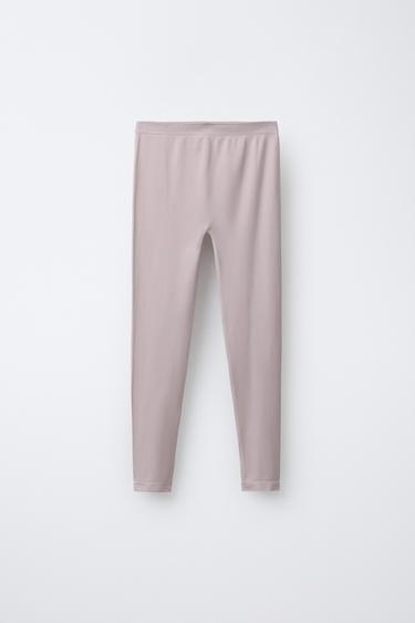 Zara SEAMLESS BALLET LEGGINGS - Pink