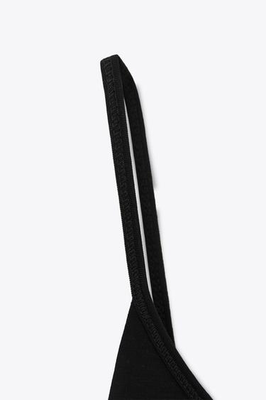 LYOCELL TOP T-SHIRT - Black de Zara - Image 7
