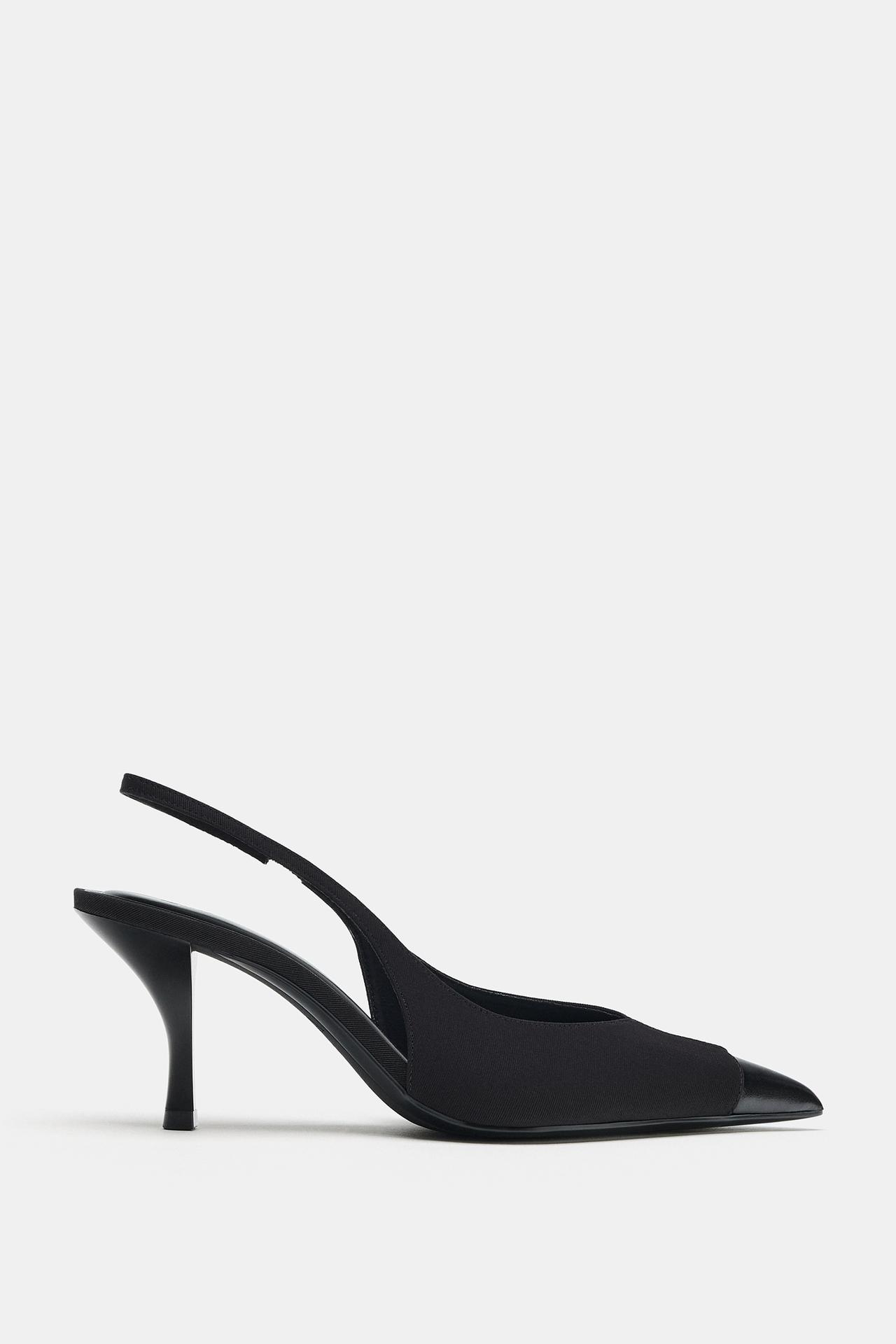 SLINGBACK HEELS — Black