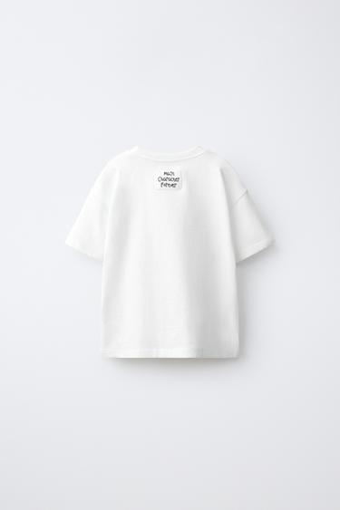 ANIMAL PRINT T-SHIRT — ecru-white 2