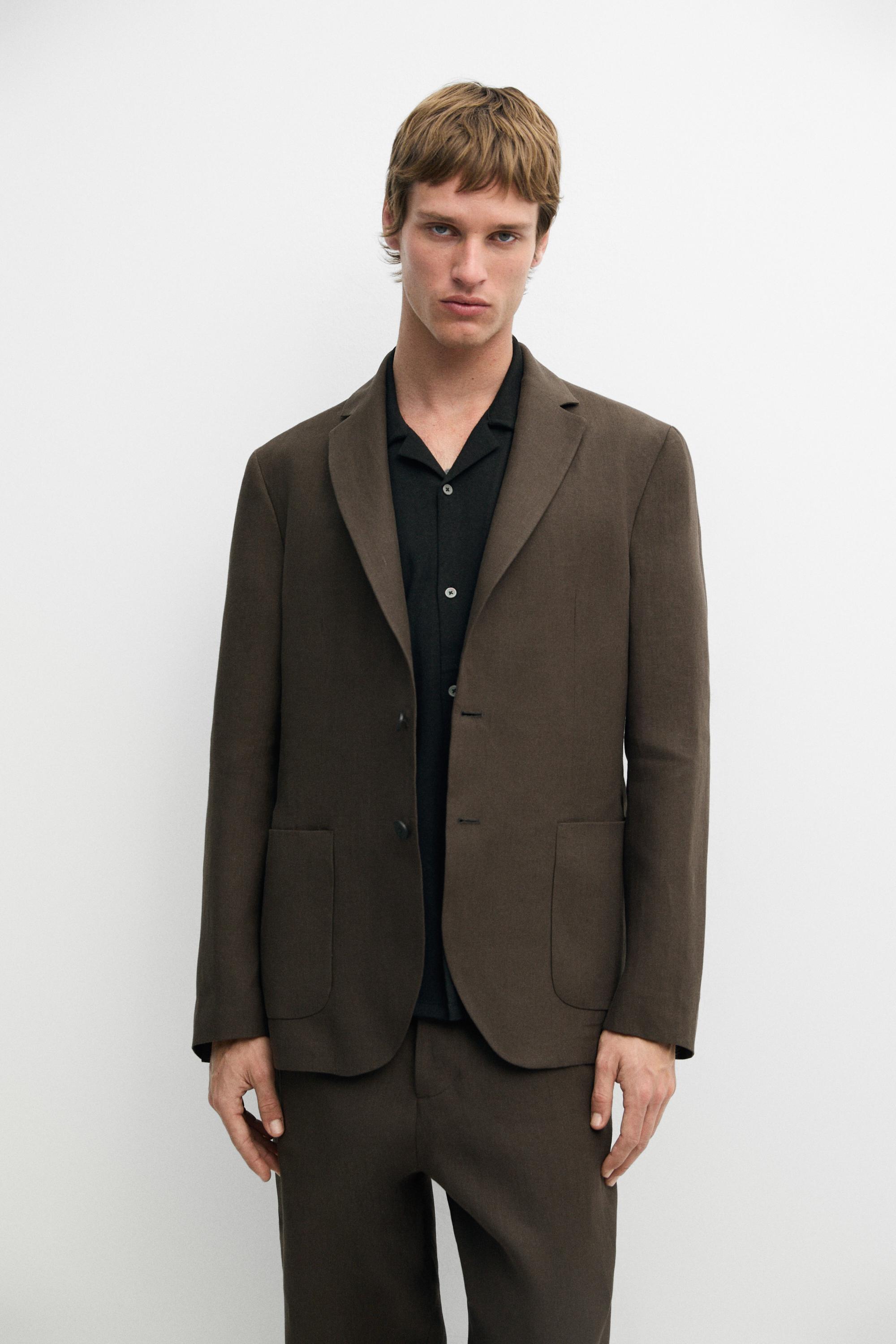 Linen suit blazer