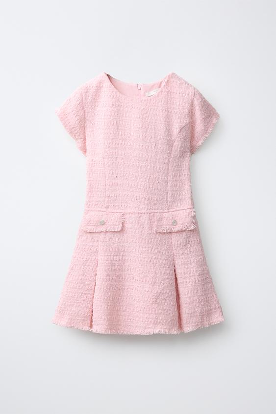 VESTIDO ESTRUCTURA - Rosa de Zara - Imagen 0