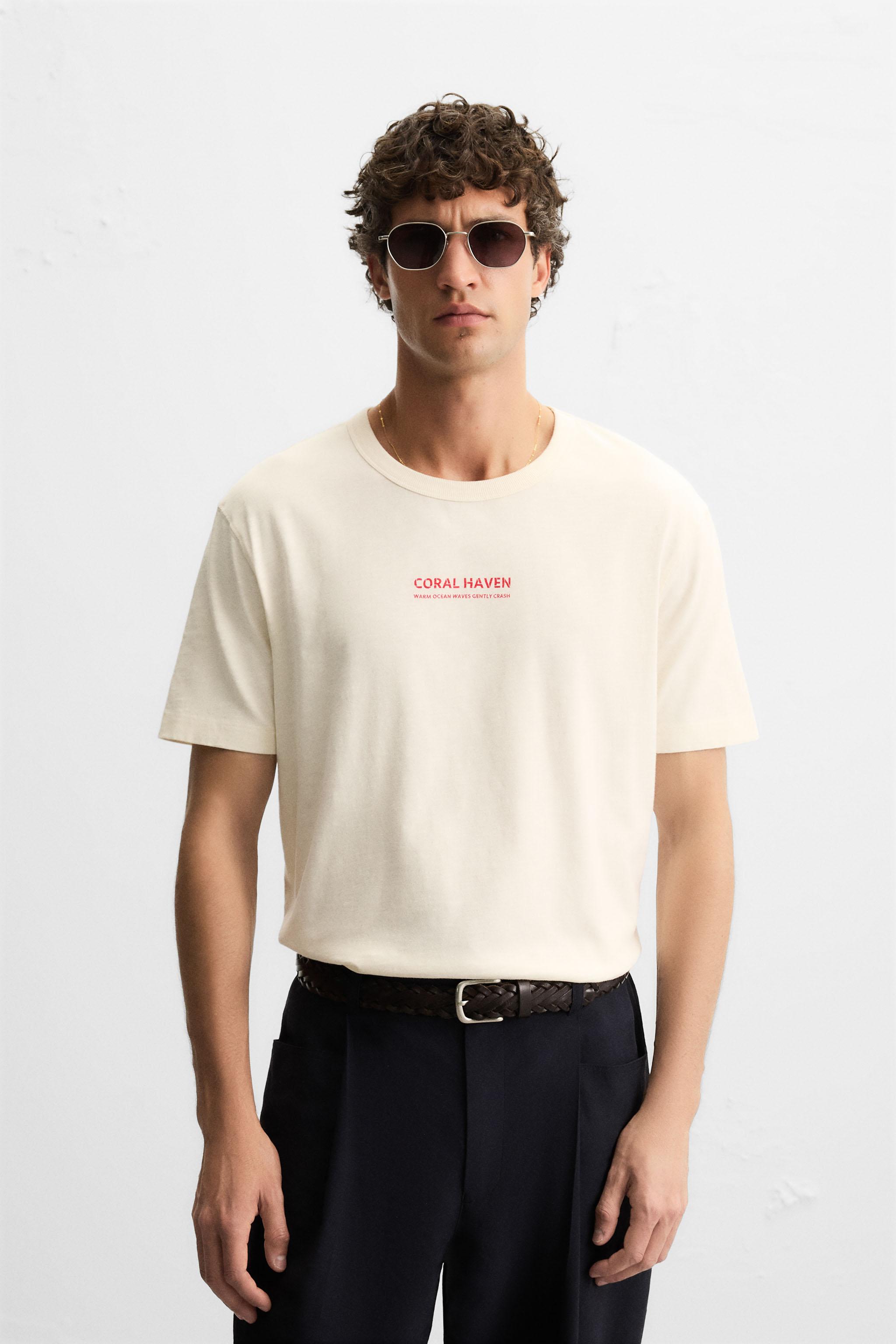 Tシャツ (ホワイト・白) | メンズ | 最新コレクション | ZARA 日本