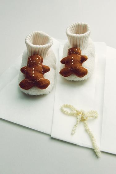 GINGERBREAD HUISSCHOENEN - Gebroken wit van Zara