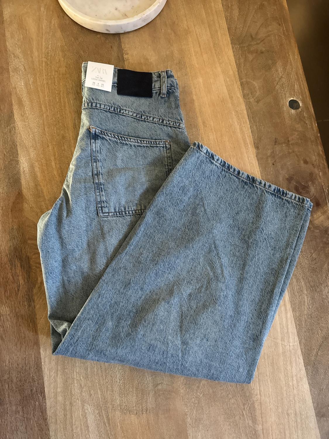 ZW COLLECTION LOOSE BARREL MID-WAIST JEANS - Image 5
