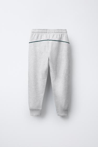 PLUSH JOGGING TROUSERS - Grey marl by Zara - Image 1